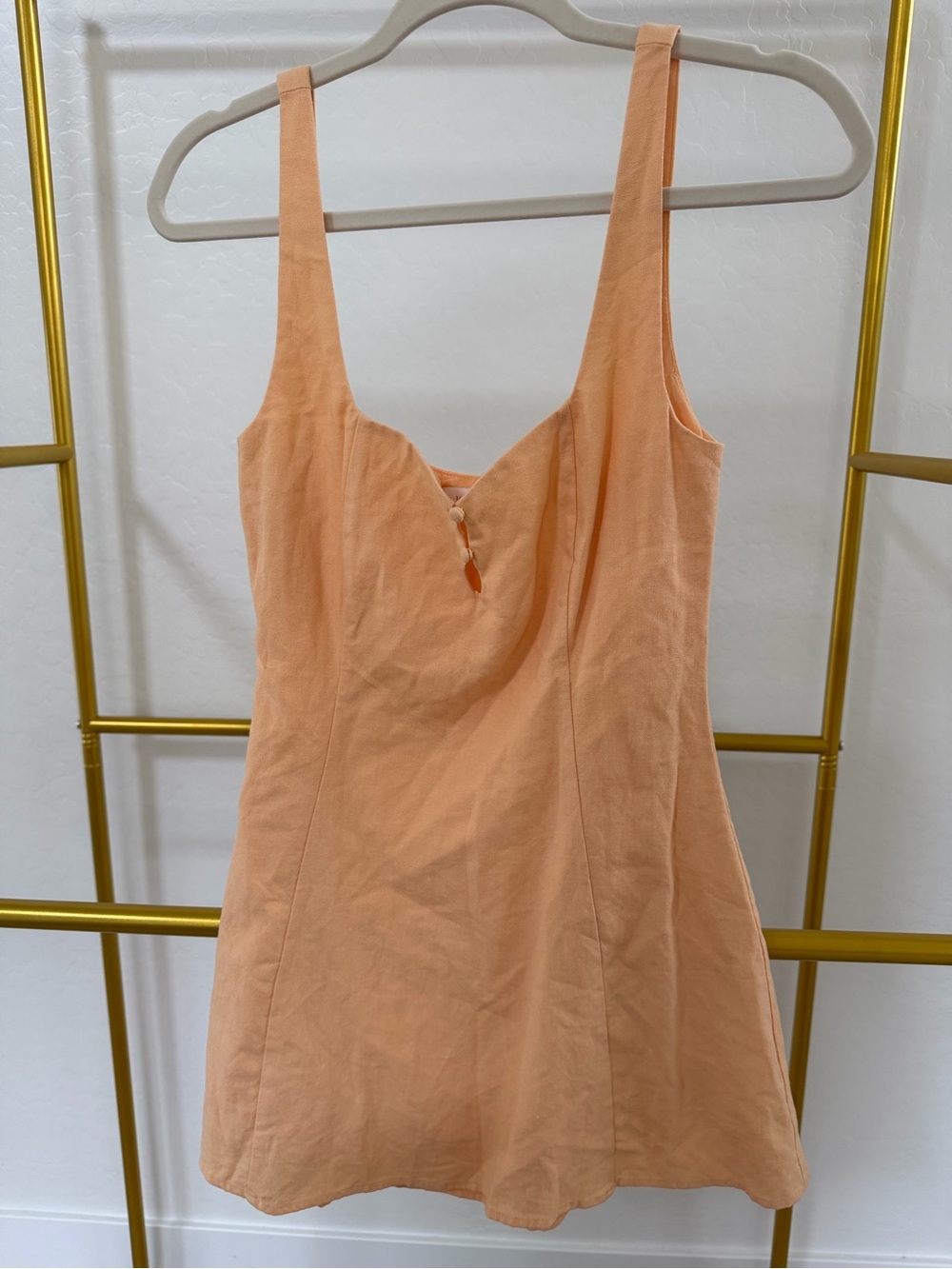 Meshki Peach Mini Slip Dress